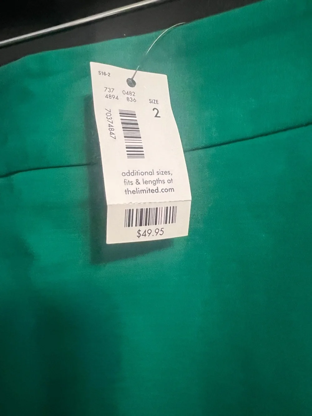 The Limited Emerald Green Pencil Skirt - Picture 3 of 4